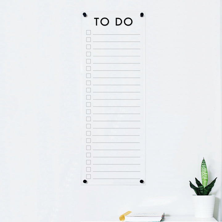 Slim Acrylic Dry-erase Checklist | Vertical Craig