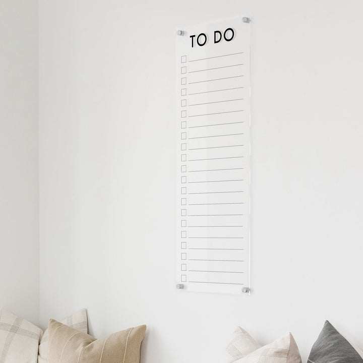 Slim Acrylic Dry-erase Checklist | Vertical Craig