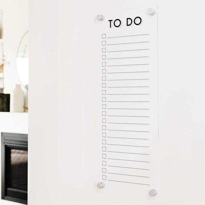 Slim Acrylic Dry-erase Checklist | Vertical Craig