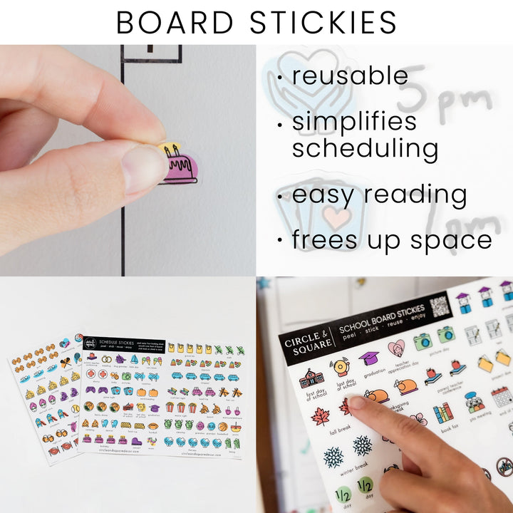 Weekly Frosted Acrylic Calendar + 2 Sections | Horizontal Craig