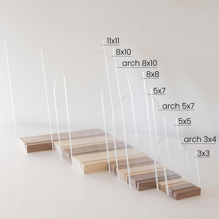 Clear Acrylic Unplugged Ceremony Sign | Vertical Jones