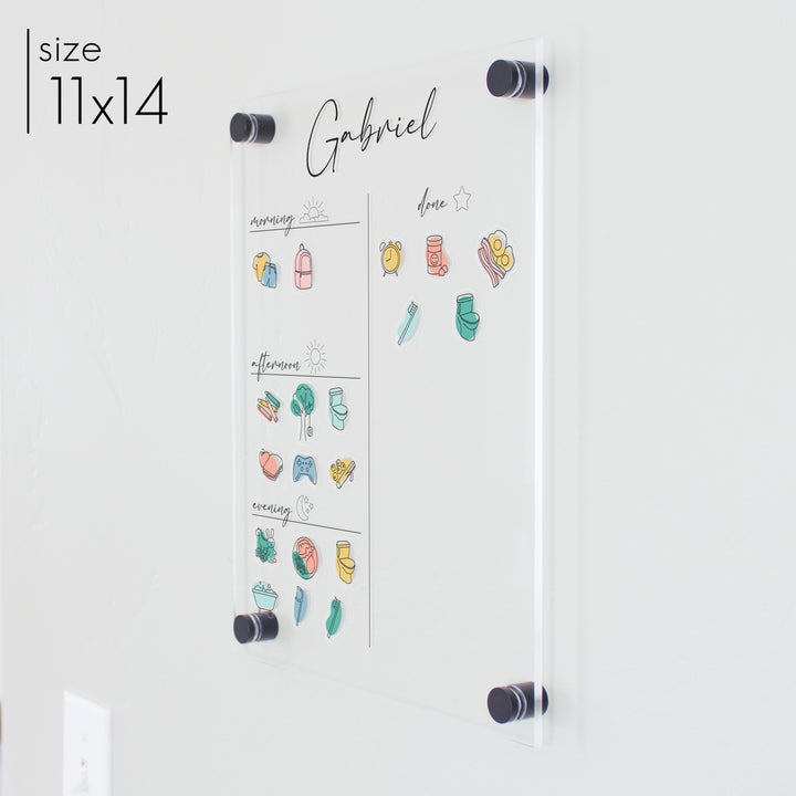 Acrylic Routine Board | Vertical Pennington