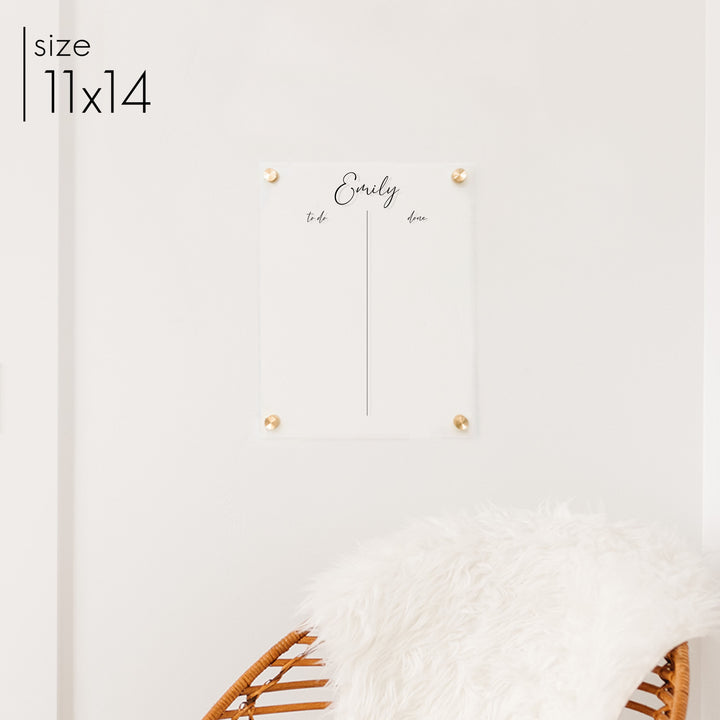 1 Child Acrylic Visual Toddler Chore Chart | Vertical Pennington