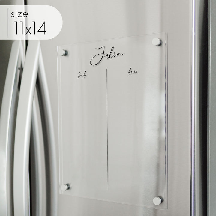 Acrylic Fridge Visual Toddler Chore Chart | Vertical Pennington