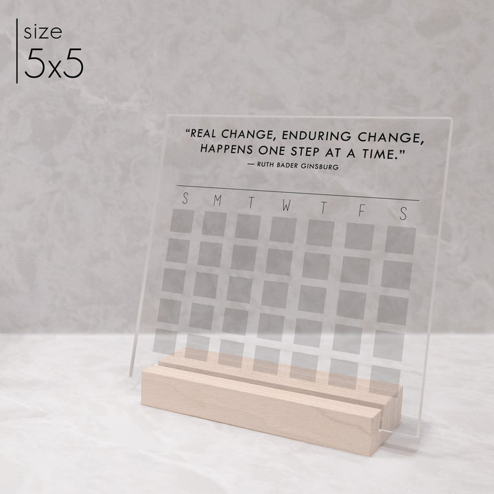 Custom Quote Acrylic Goal Tracker | Bold Style