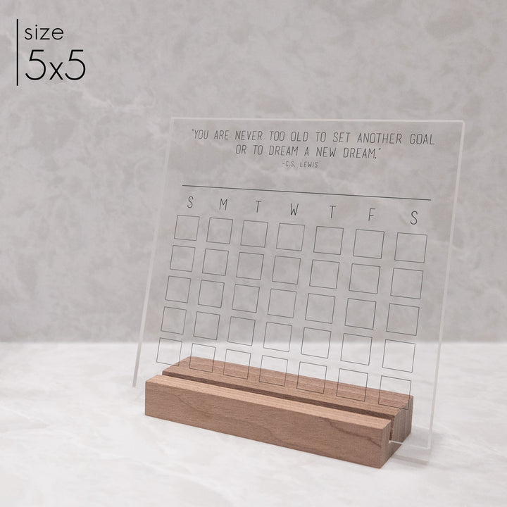 Custom Quote Acrylic Goal Tracker | Skinny Style