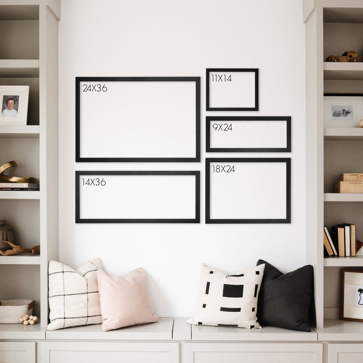 1 Person Framed Whiteboard Routine Chart | Horizontal Swanson