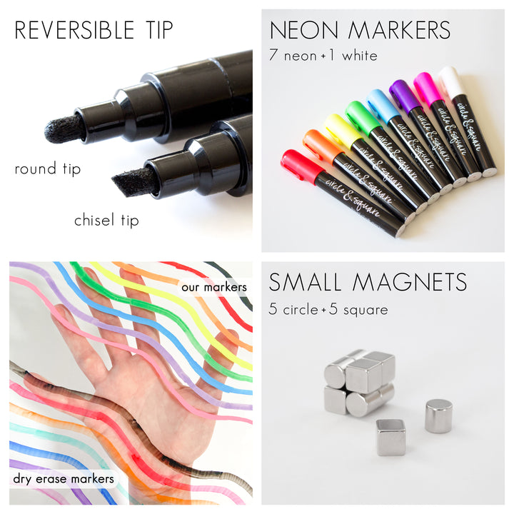 Custom Quote Framed Goal Tracker  | Vertical Chalkboard