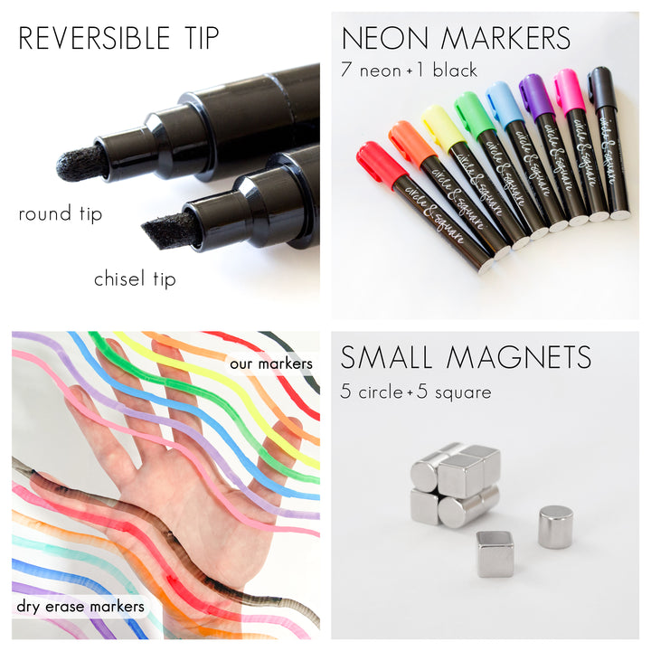 Custom Quote Framed Goal Tracker  | Vertical Whiteboard