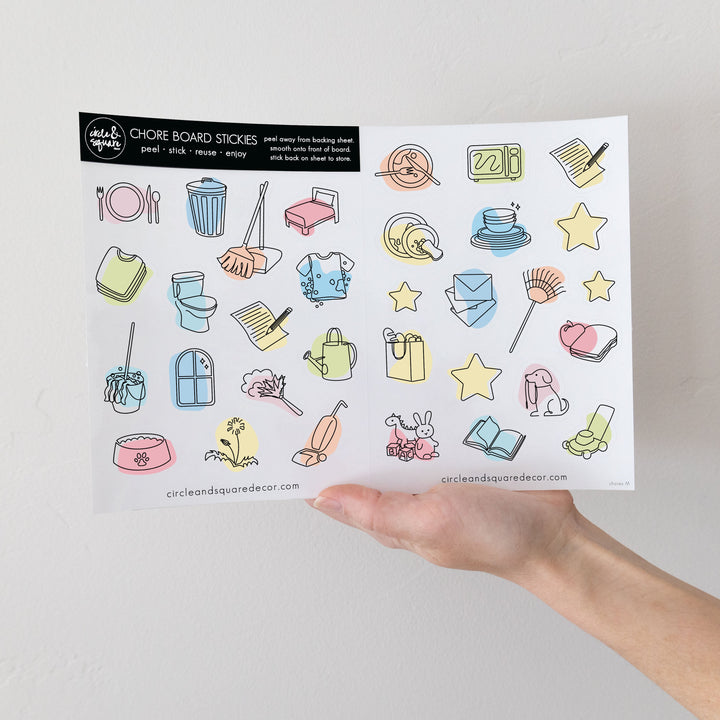 Acrylic Fridge Visual Toddler Chore Chart | Vertical Pennington