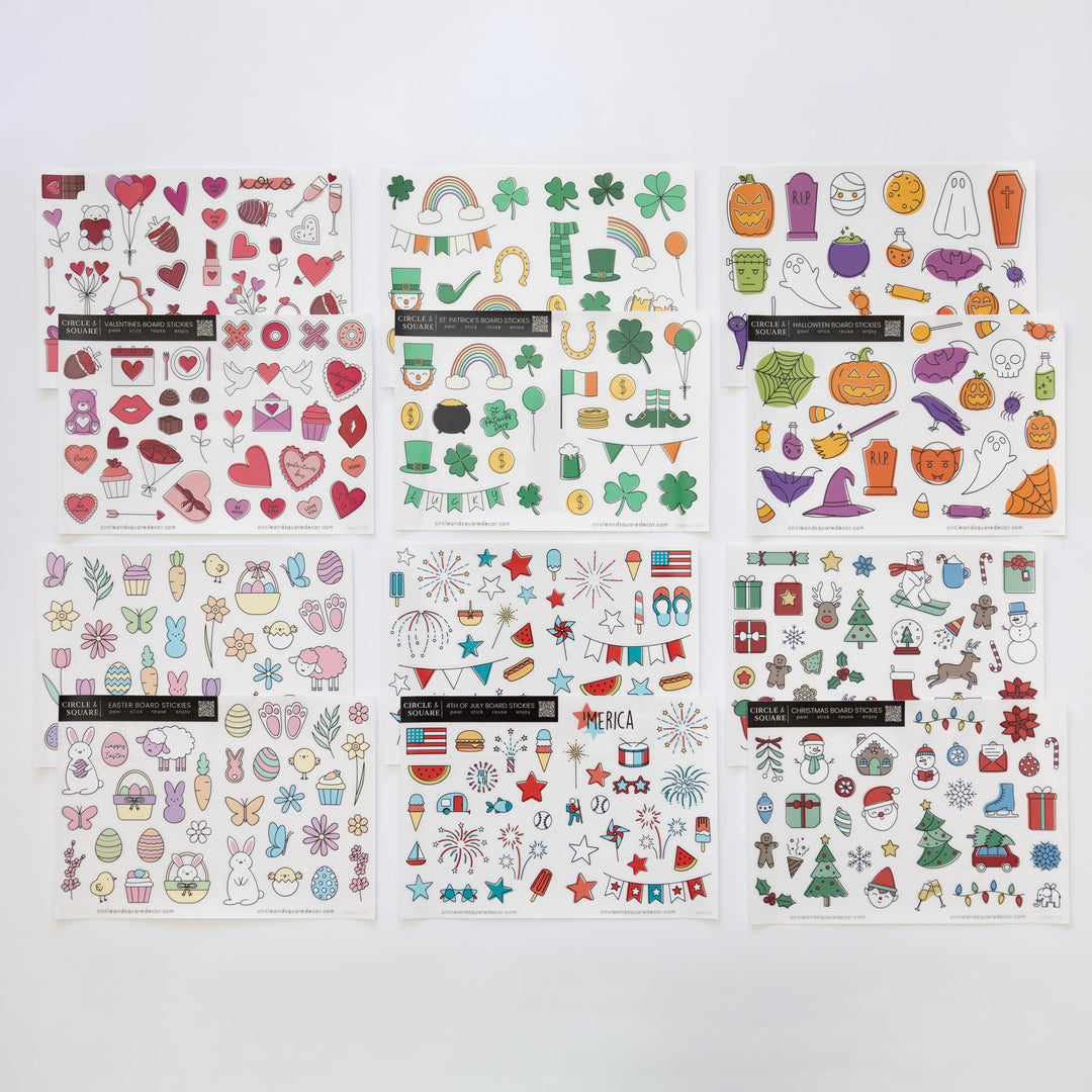 Decorative Holiday Board Stickies