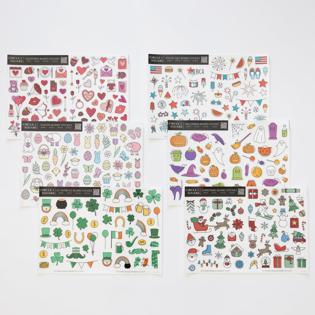 Decorative Holiday Board Stickies