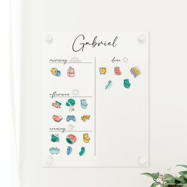 Acrylic Routine Board | Vertical Pennington