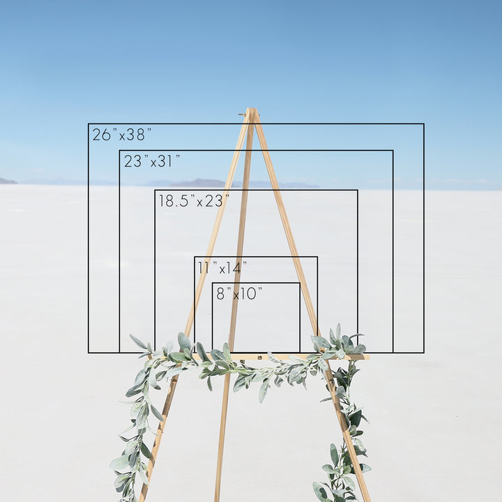 Clear Acrylic Wedding Timeline | Horizontal Olivia