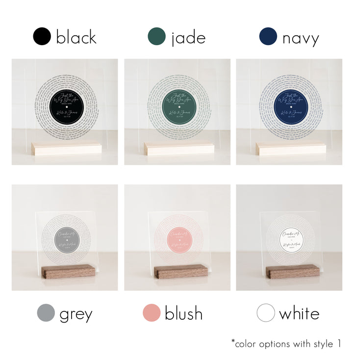 Custom Acrylic Vinyl Record | Style 1