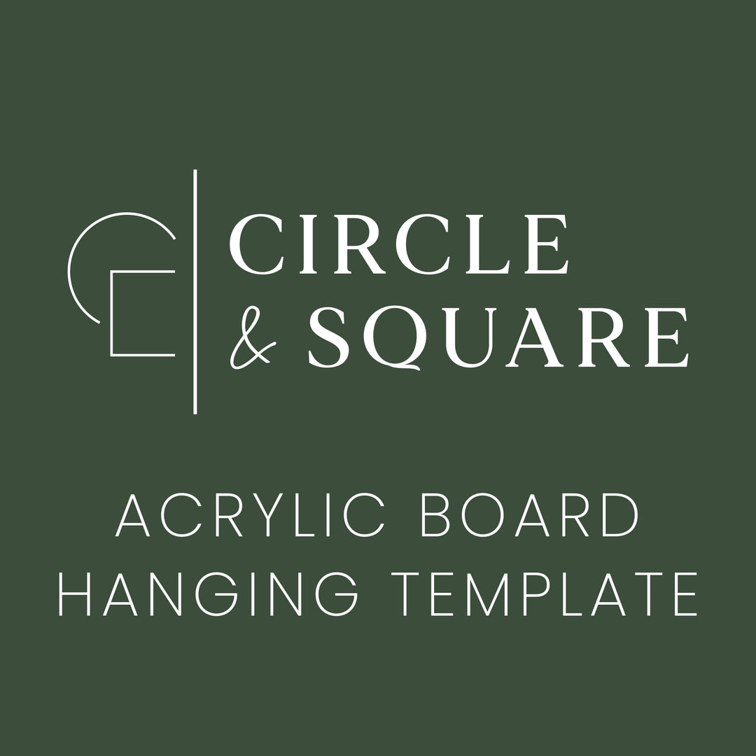 Acrylic Board Hanging Template