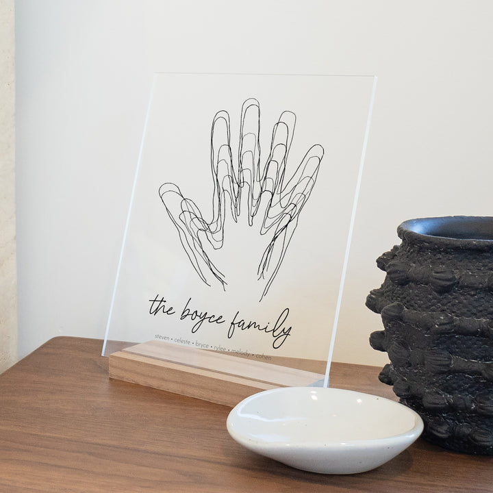 Acrylic Family Hand Art