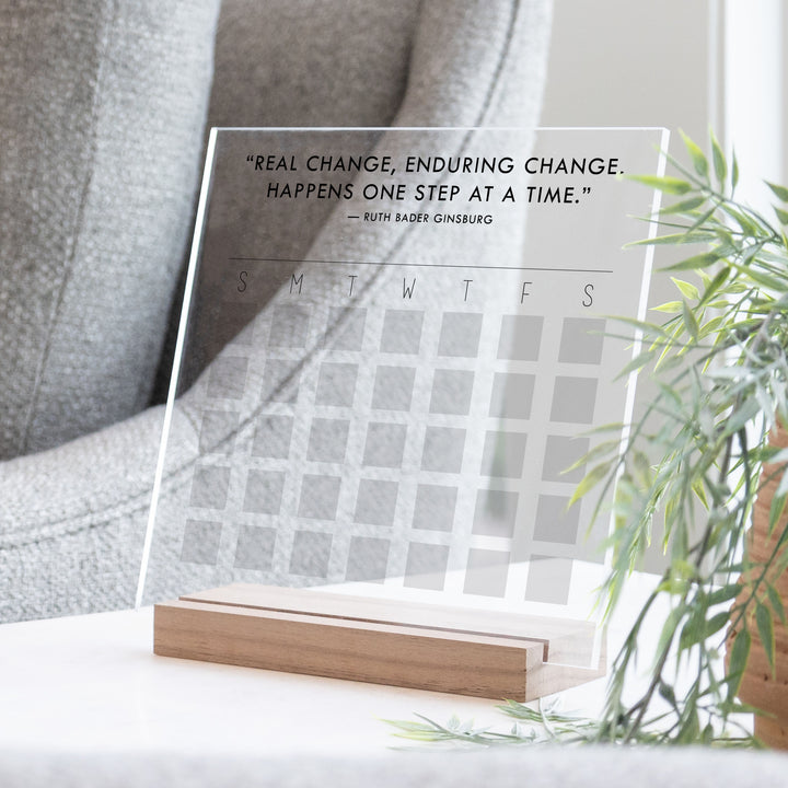 Custom Quote Acrylic Goal Tracker | Bold Style