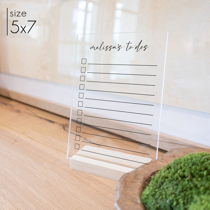 Custom Acrylic To Do List | Multi Style
