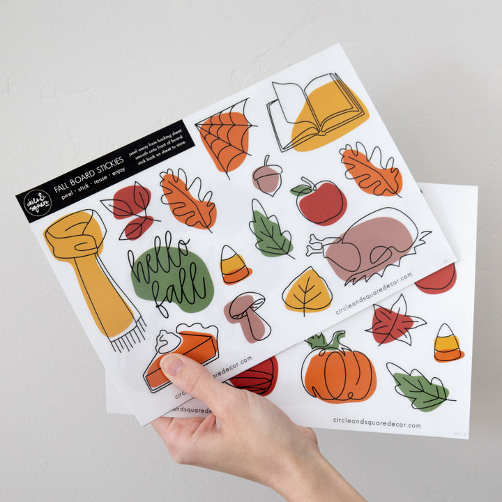 Fall Seasonal Board Stickies