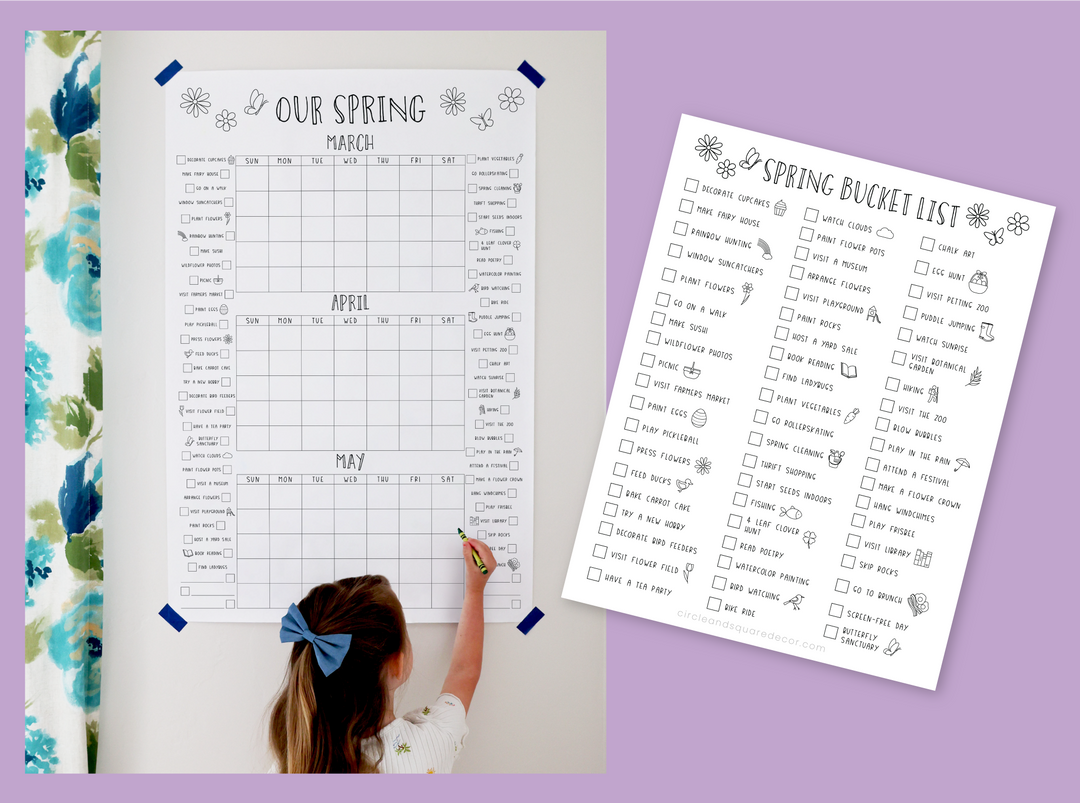 🌷 58 Spring Family Activities to Try This Year (Free Printable Bucket List)