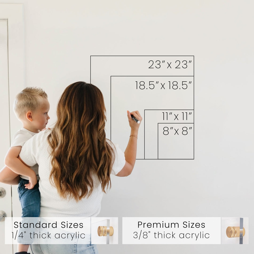 Monthly Square Frosted Acrylic Calendar | Square Craig