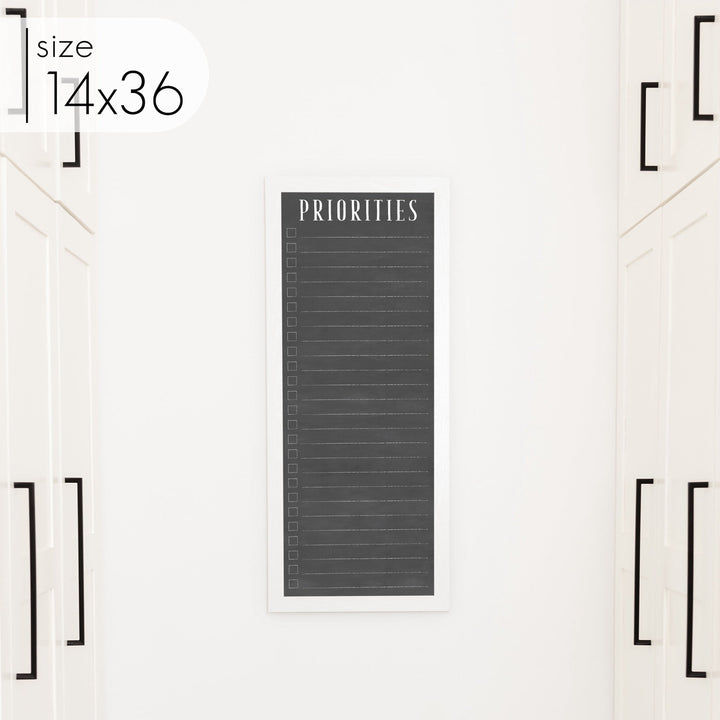 Slim Checklist Framed Chalkboard | Vertical Swanson