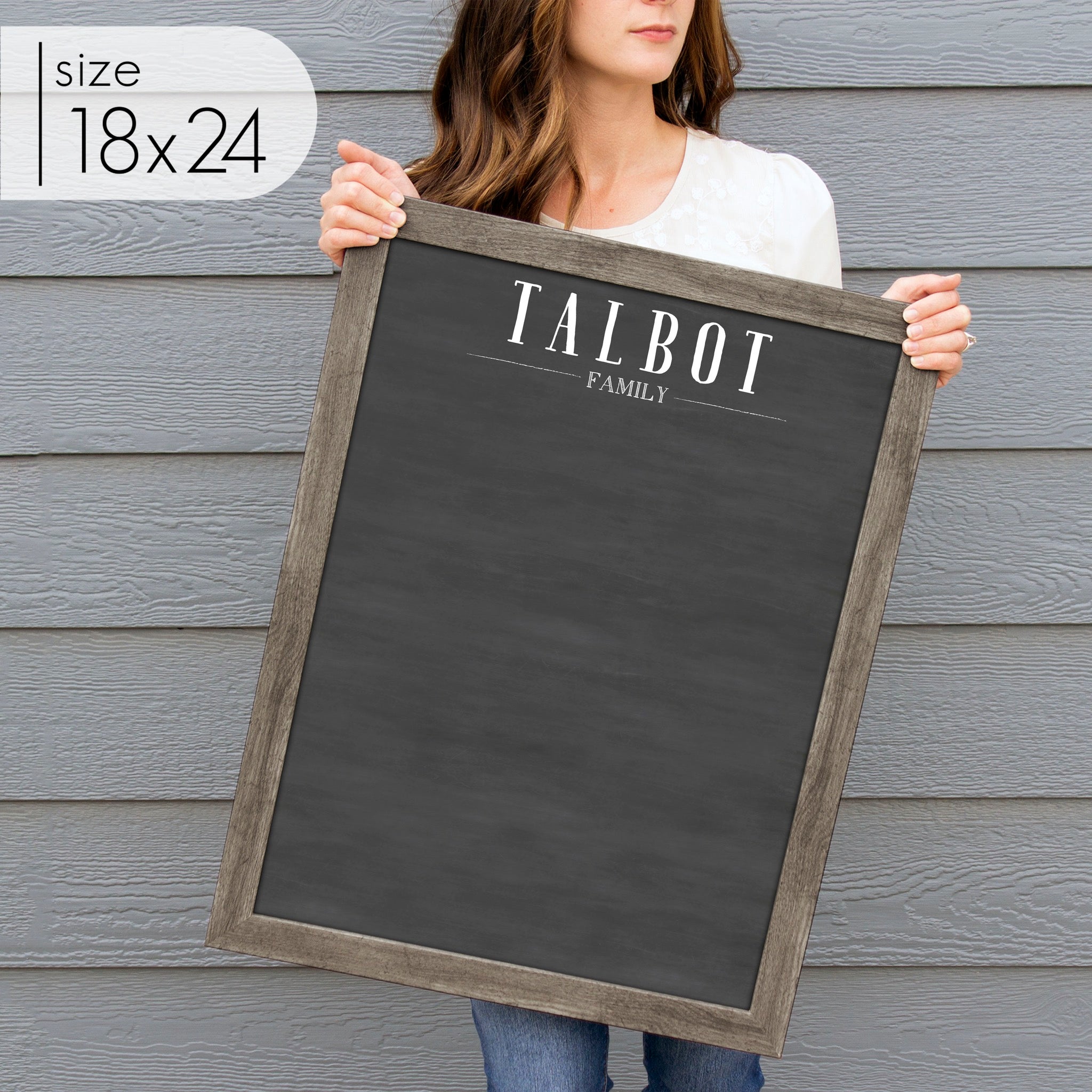 Large Framed Chalkboard | Vertical Swanson