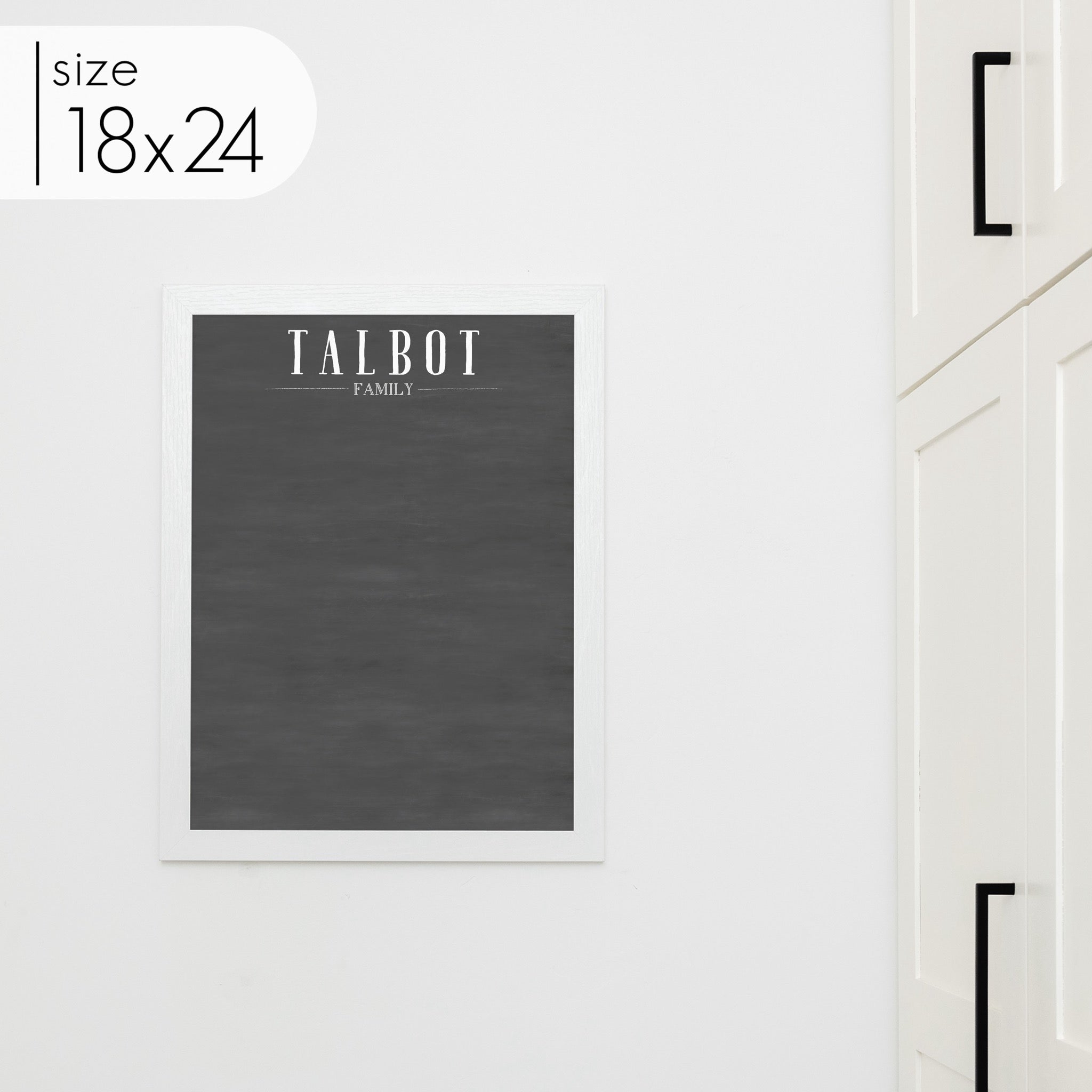 Large Framed Chalkboard | Vertical Swanson