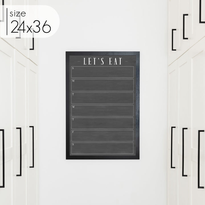 Weekly Framed Chalkboard Calendar | Vertical Swanson