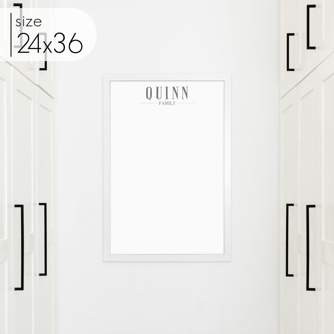 Large Framed Whiteboard | Vertical Swanson