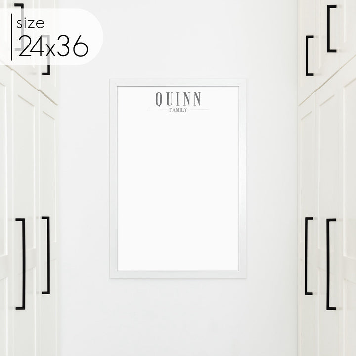 Large Framed Whiteboard | Vertical Swanson