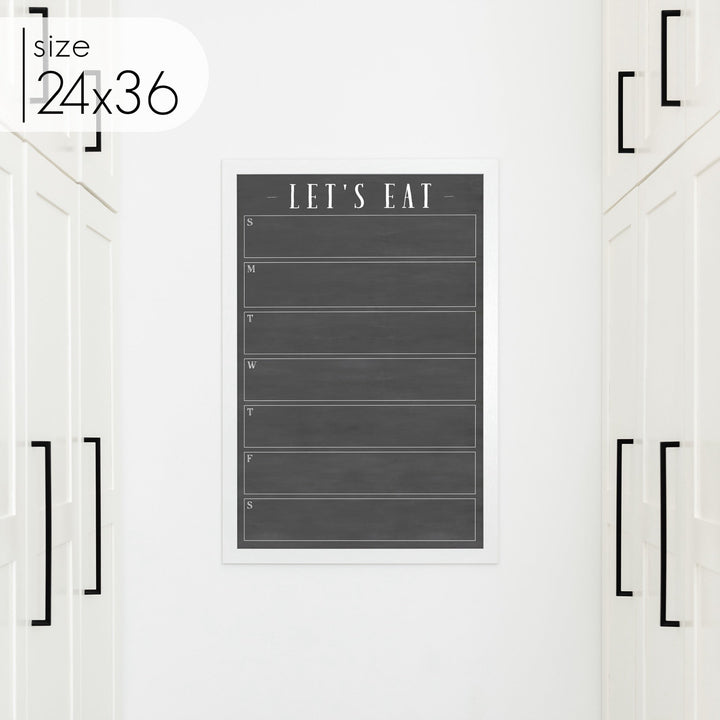 Weekly Framed Chalkboard Calendar | Vertical Swanson