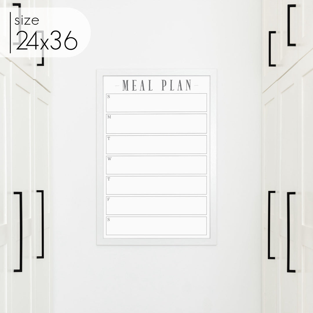 Weekly Framed Whiteboard Calendar | Vertical Swanson