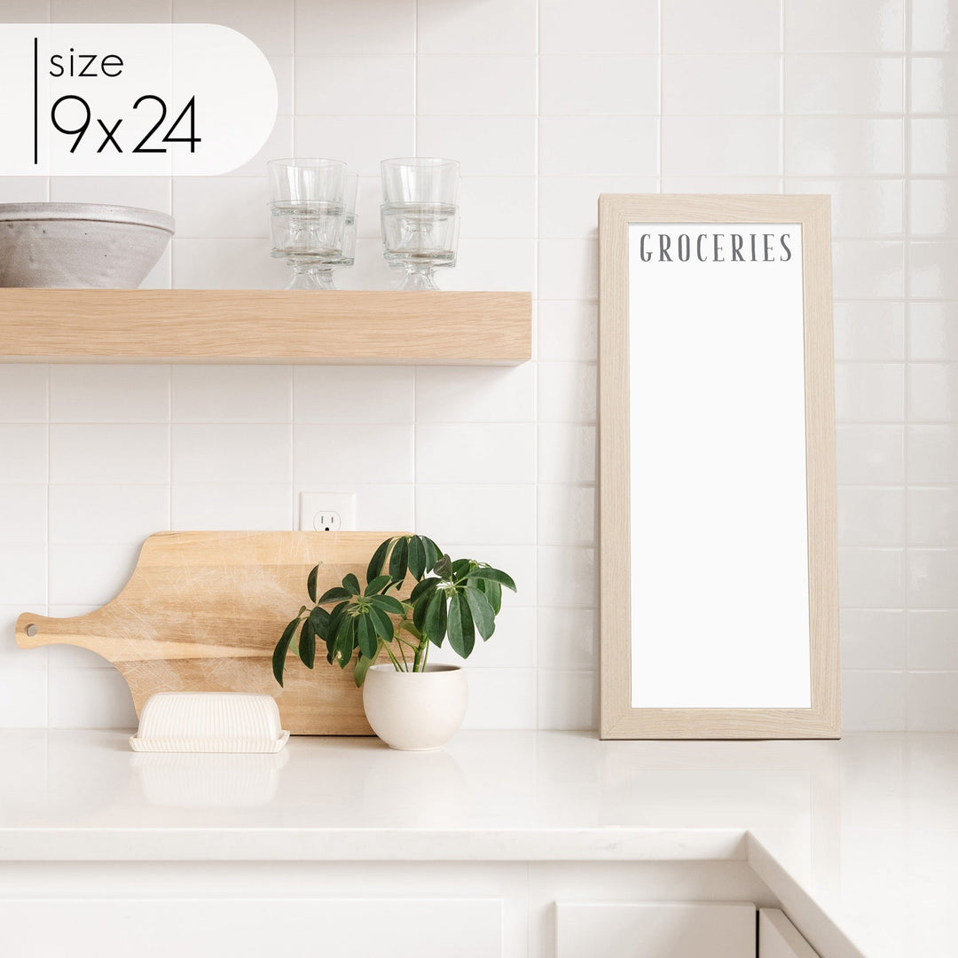 Slim Framed Whiteboard | Vertical Swanson