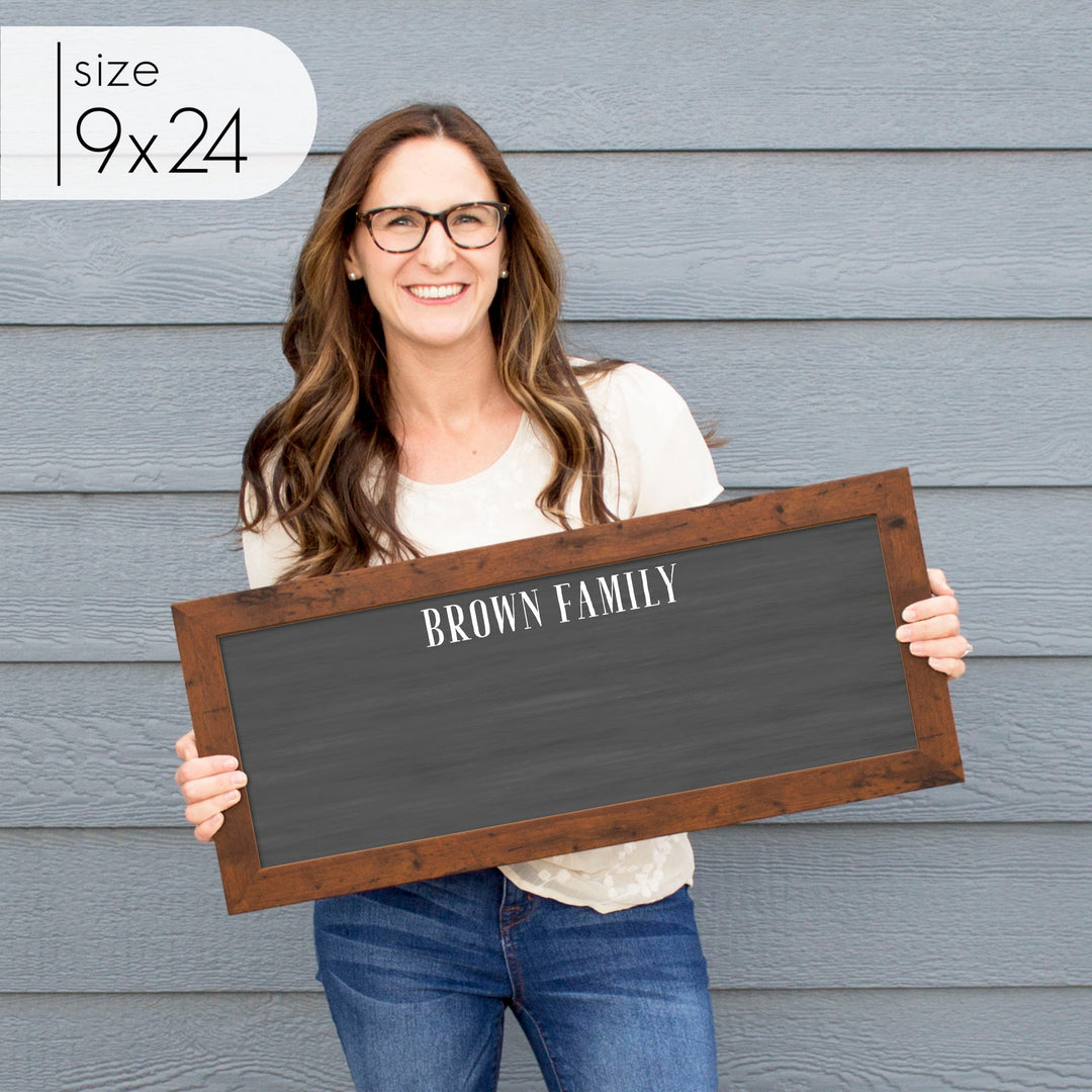 Slim Framed Chalkboard | Horizontal Swanson