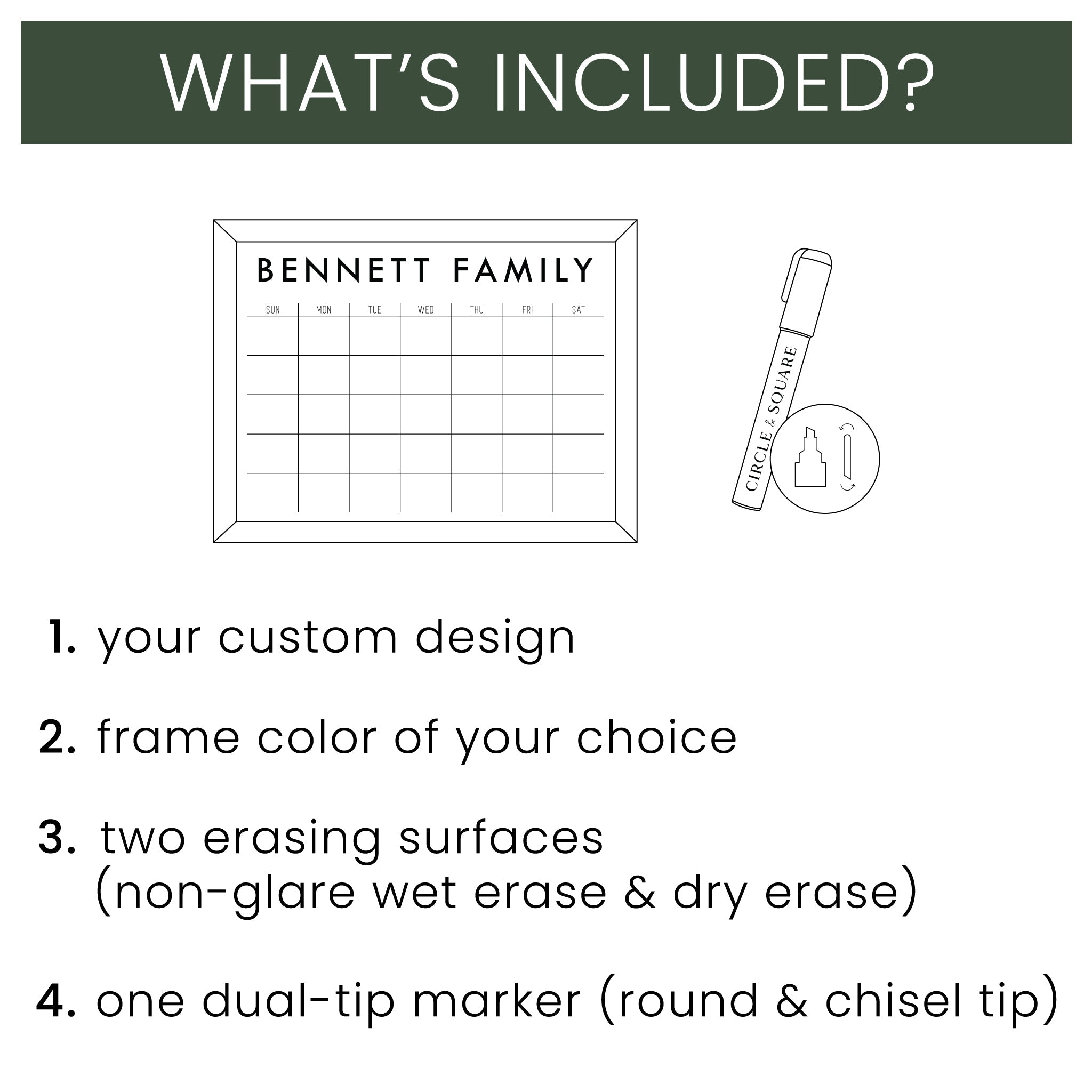 4 Person Framed Whiteboard Chore Chart  | Vertical Swanson