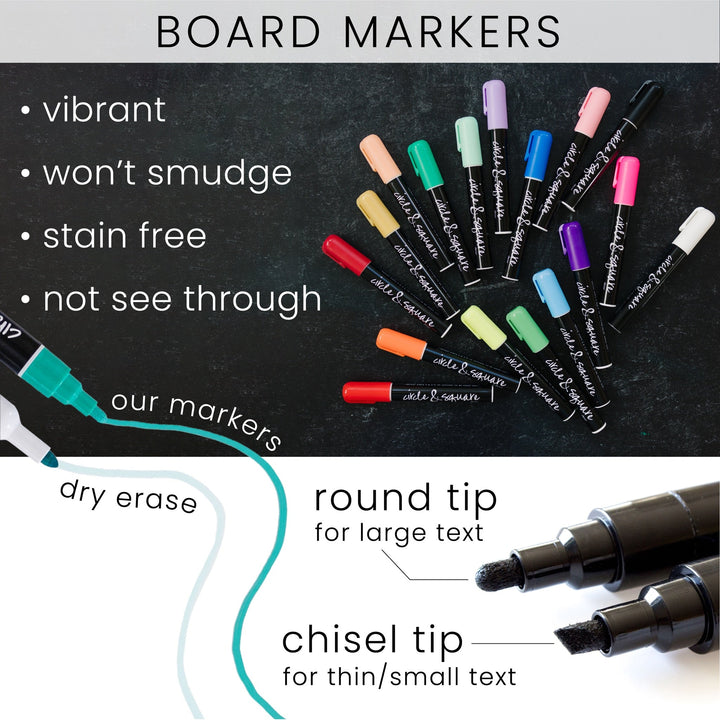 Acrylic Fridge Family Chore Chart | Horizontal Madi