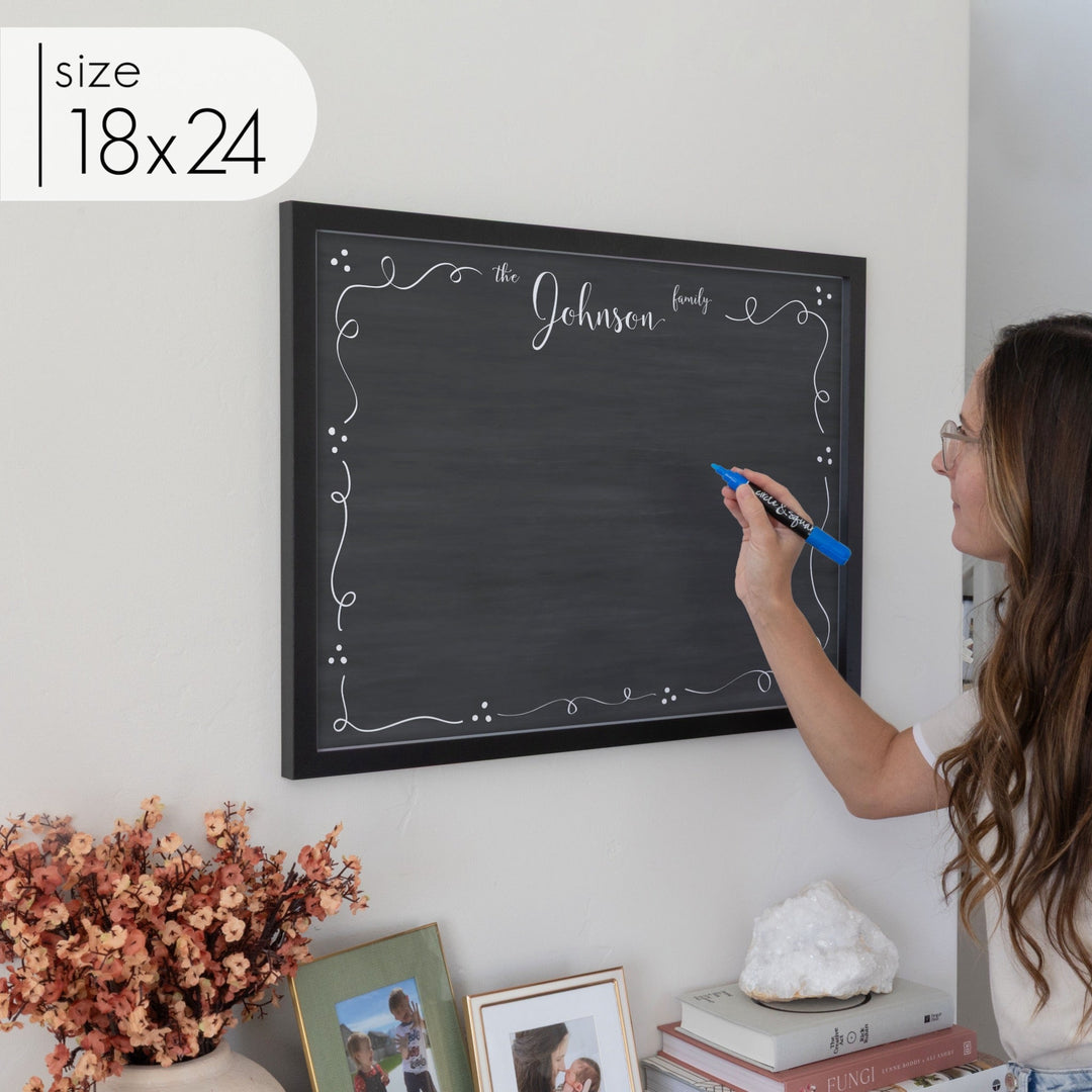 Large Framed Chalkboard | Horizontal Knope