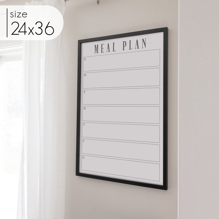 Weekly Framed Whiteboard Calendar | Vertical Swanson