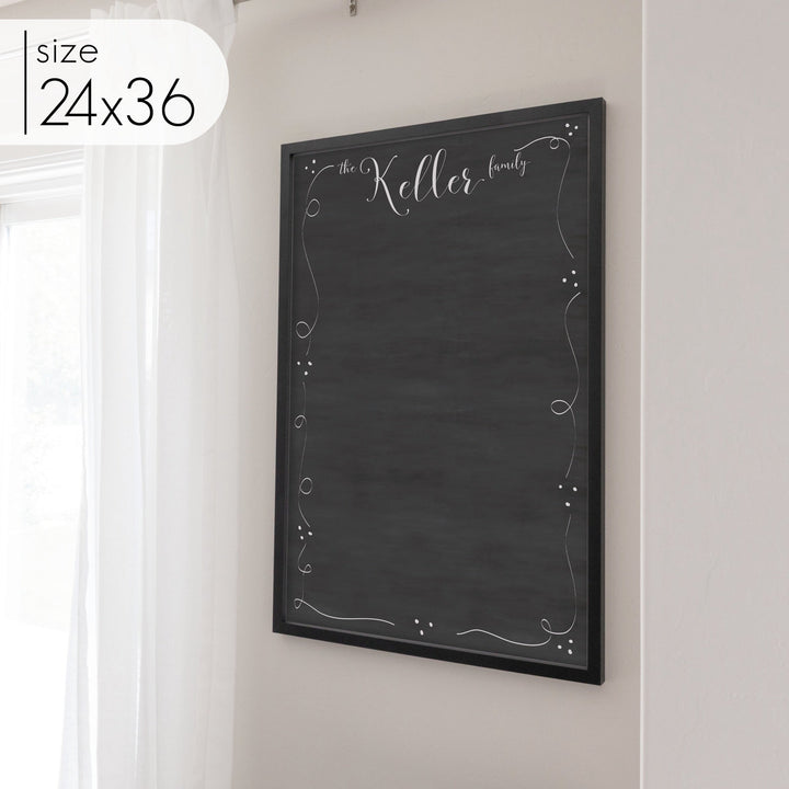 Large Framed Chalkboard | Vertical Knope