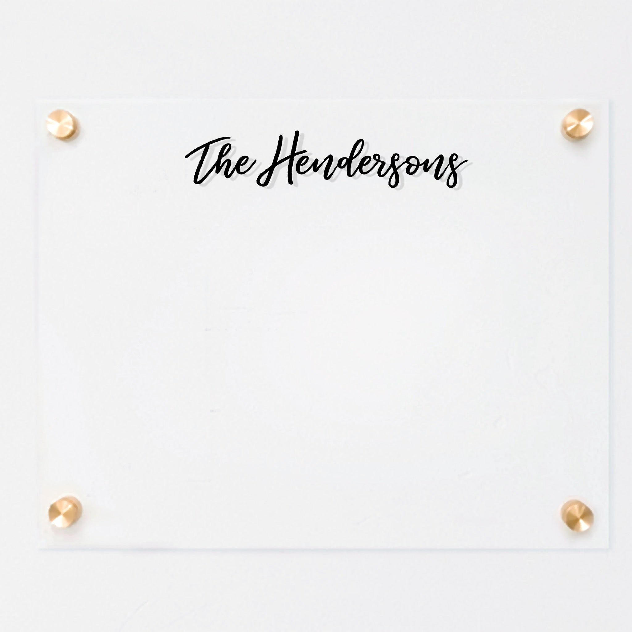 Small Acrylic Dry-erase Board | Horizontal Traeger