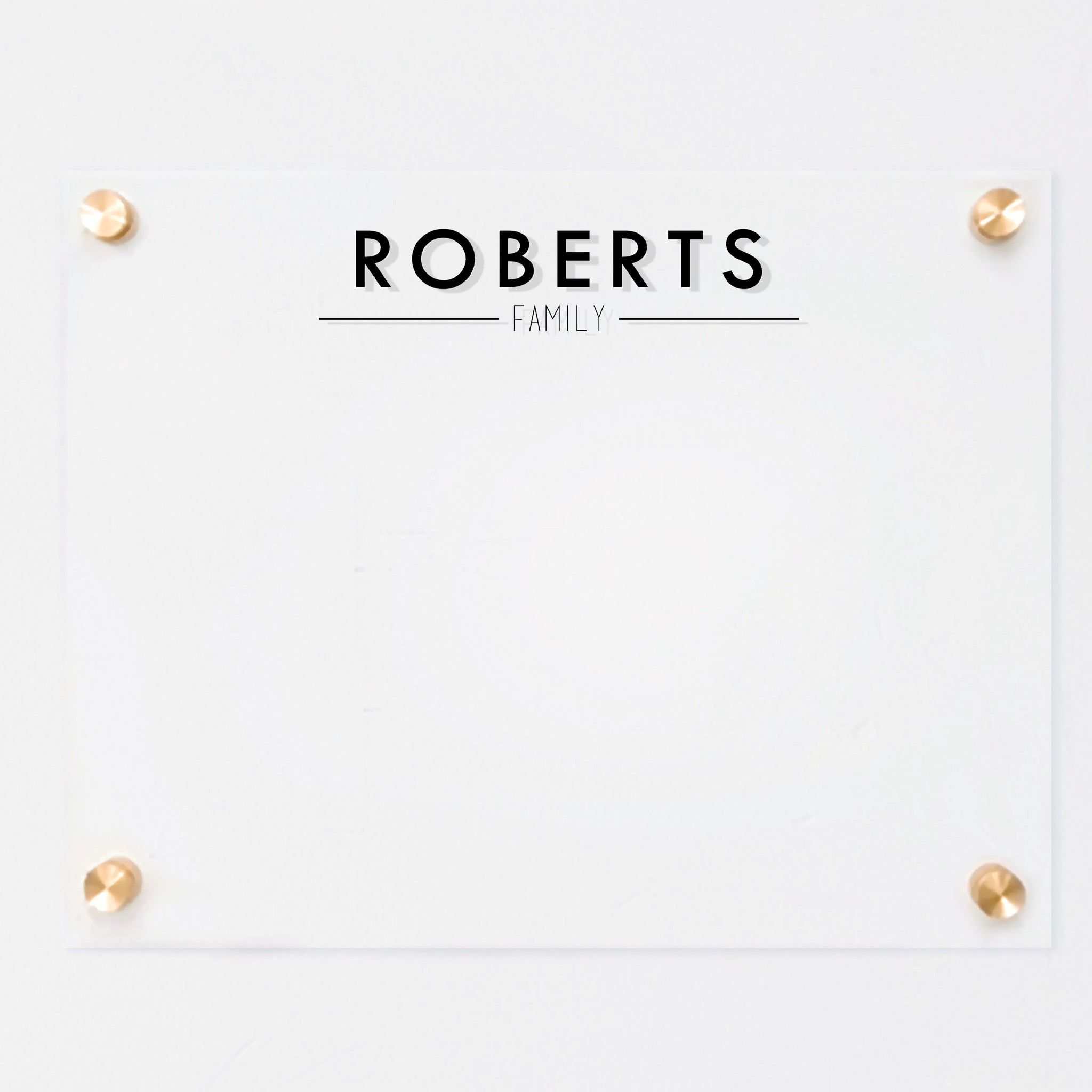 Small Acrylic Dry-erase Board | Horizontal Craig