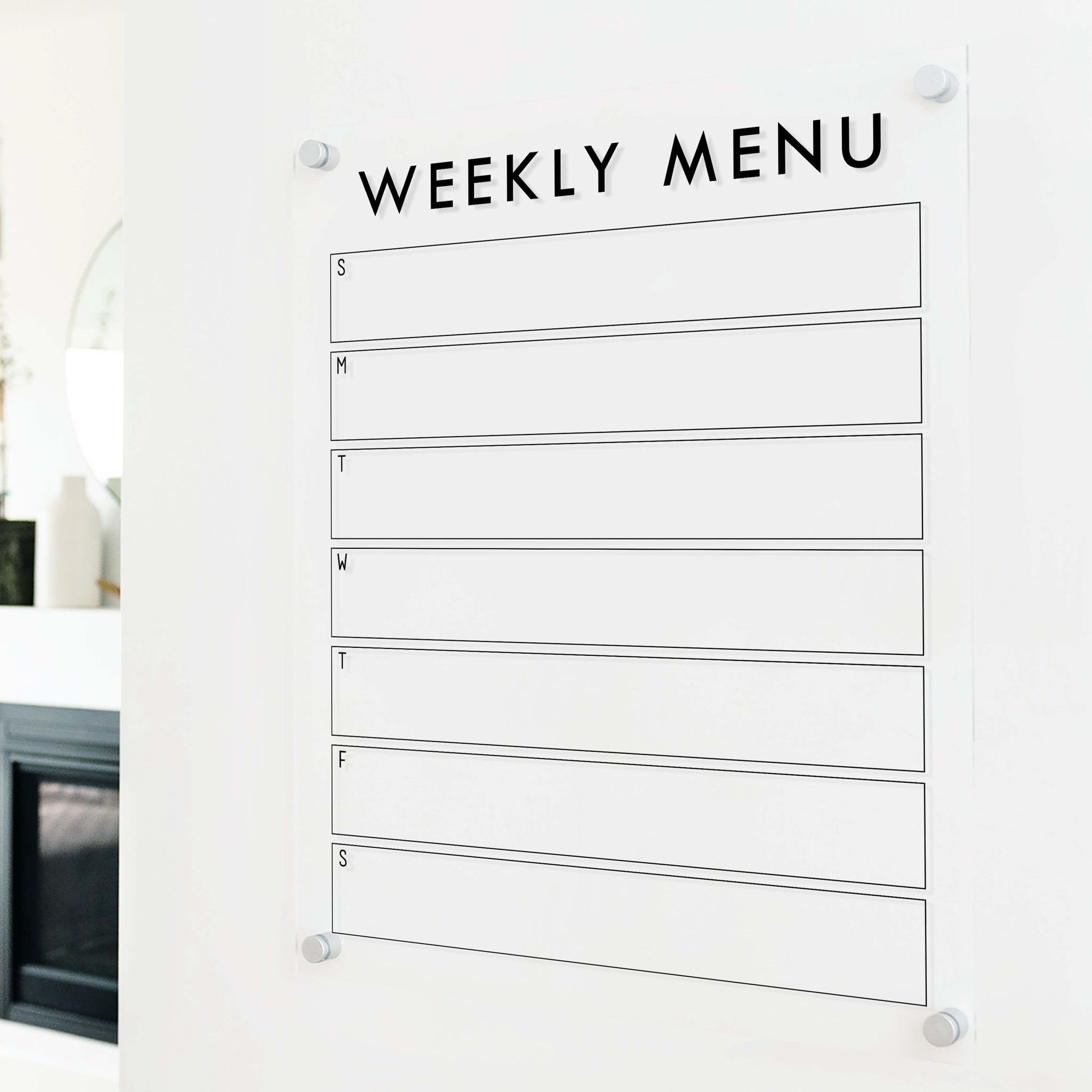 Weekly Acrylic Calendar | Vertical Craig