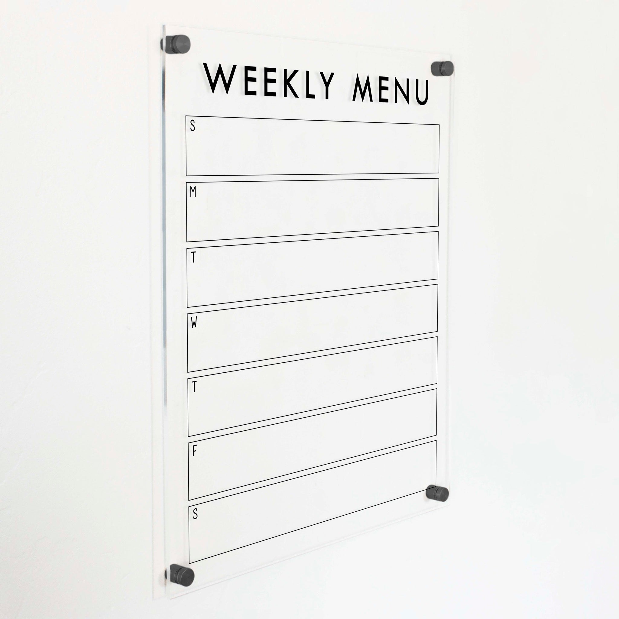 Weekly Acrylic Calendar | Vertical Craig