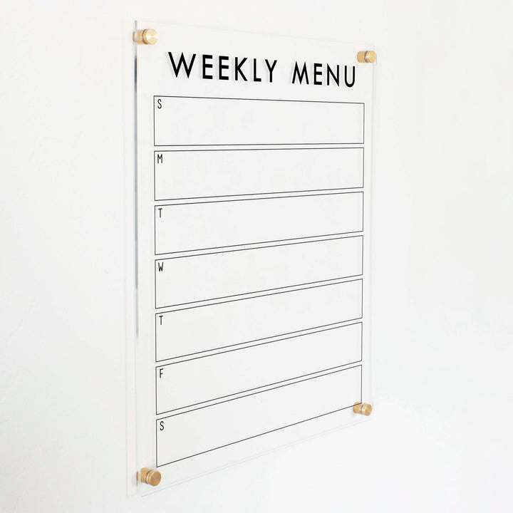 Weekly Acrylic Calendar | Vertical Craig