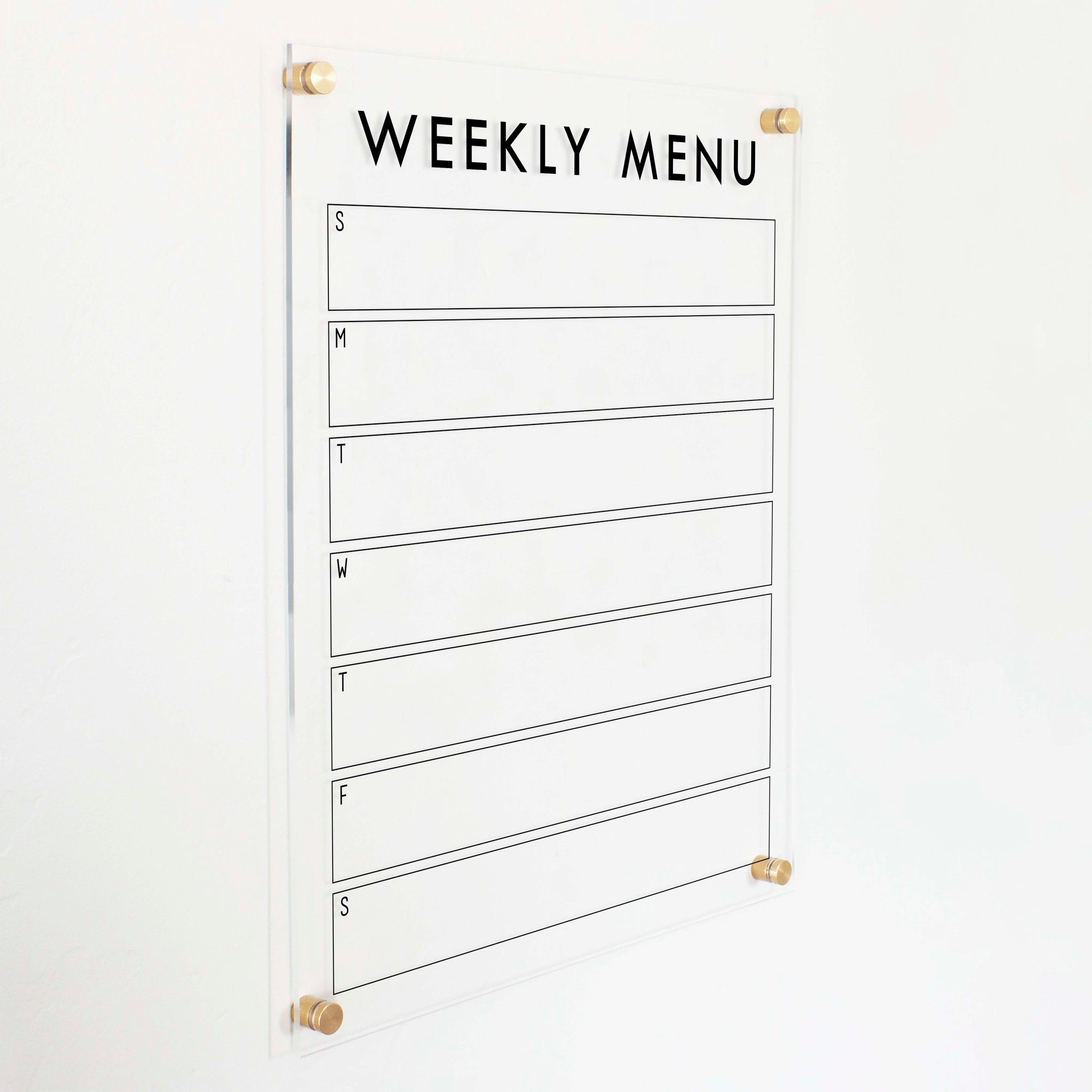 Weekly Acrylic Calendar | Vertical Craig