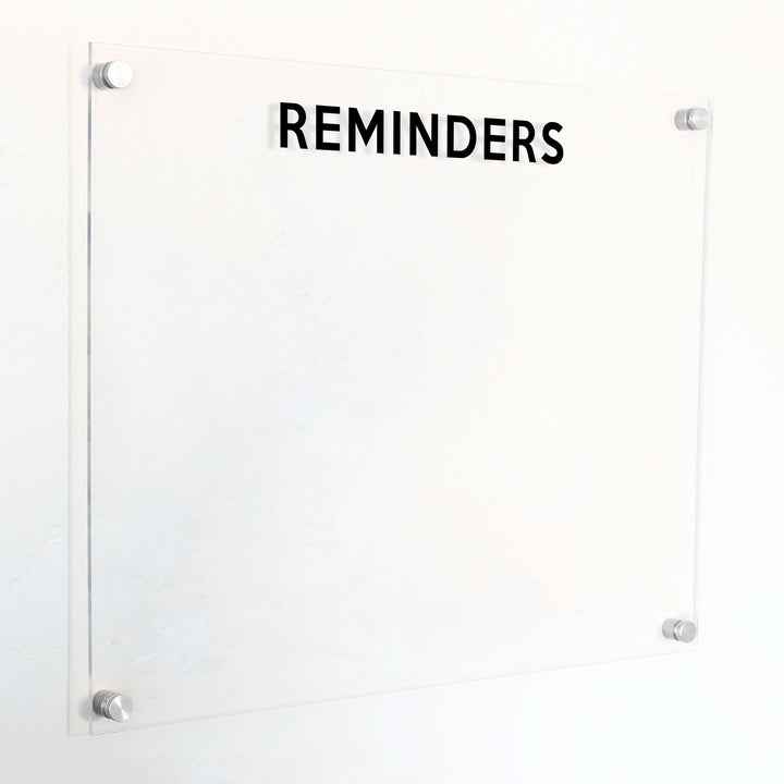 Large Acrylic Dry-erase Board | Horizontal Minimalist