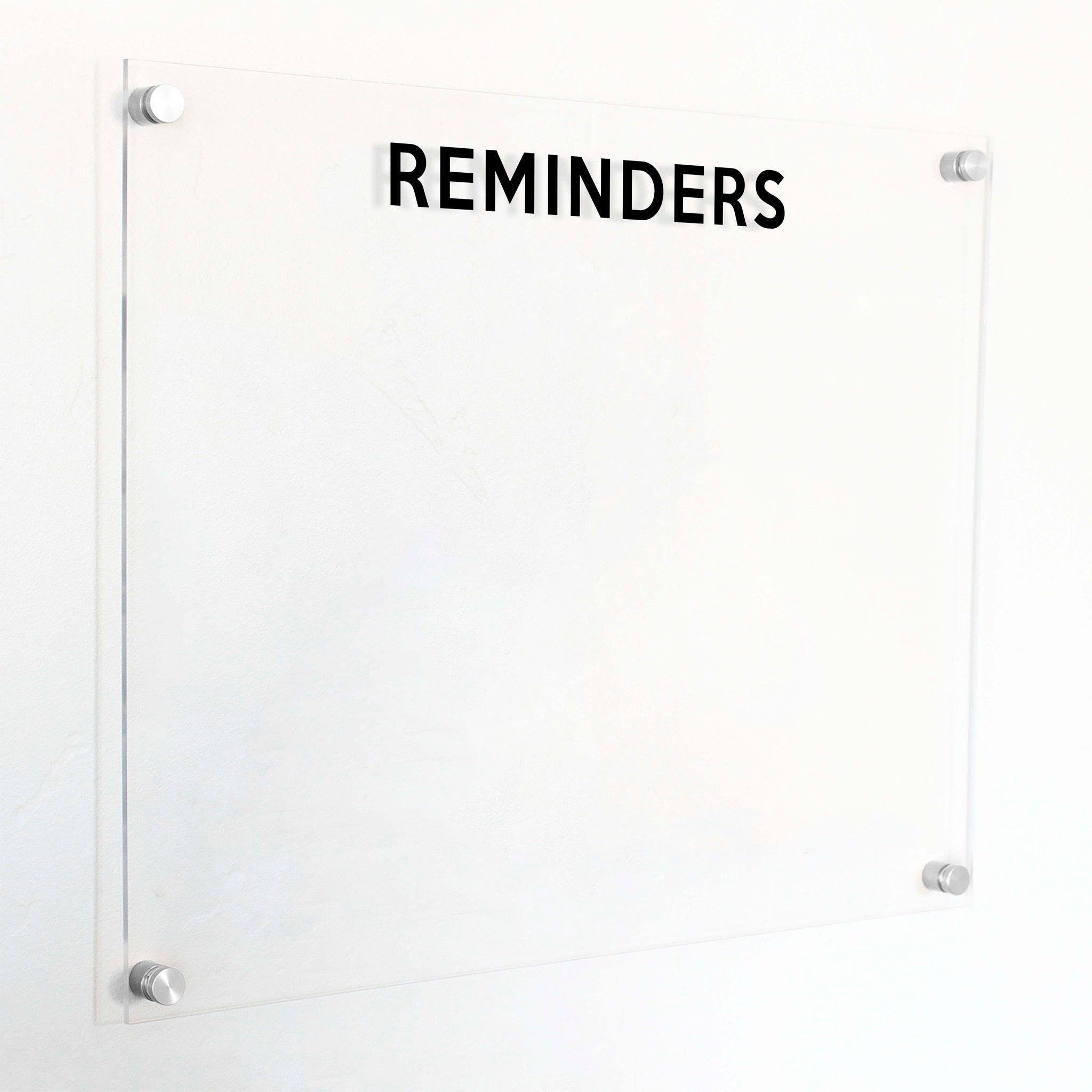 Large Acrylic Dry-erase Board | Horizontal Minimalist