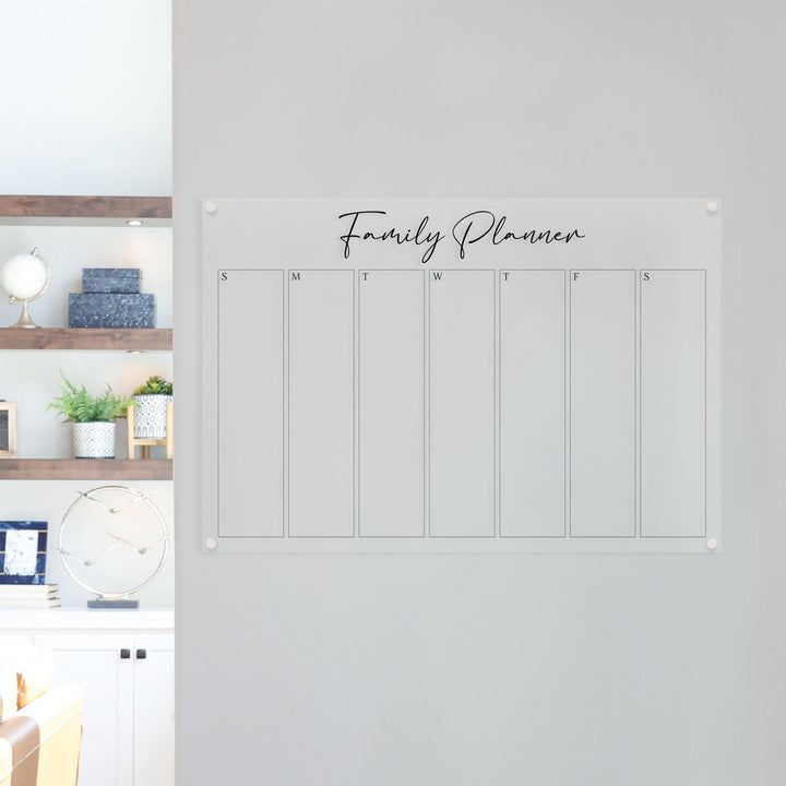Weekly Acrylic Calendar | Horizontal Pennington